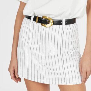 DISSH Pinstripe Linen Skort